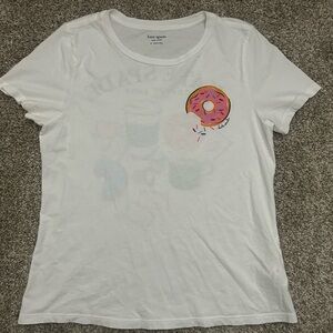 Kate Spade Donut Shop Graphic Tee Medium